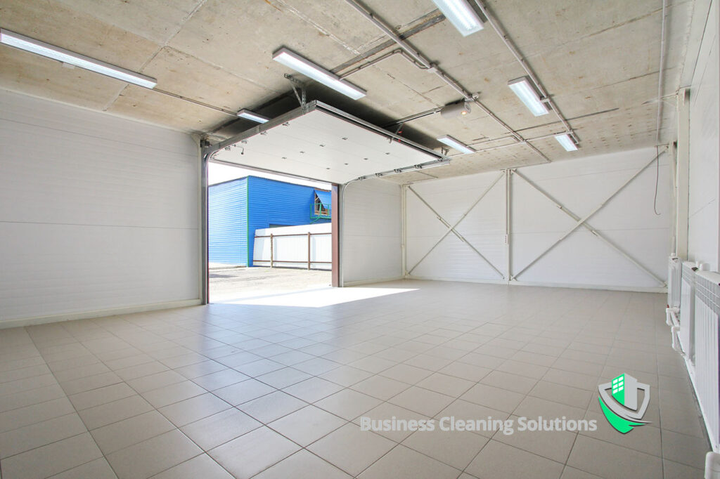 A well maintained tile and grout floor in a commercial setting.