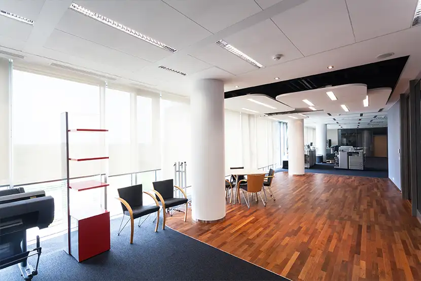 Clean_commercial_flooring_office_lobby_1 A clean commercial office lobby floor.