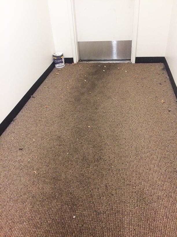 dirty commercial carpet.