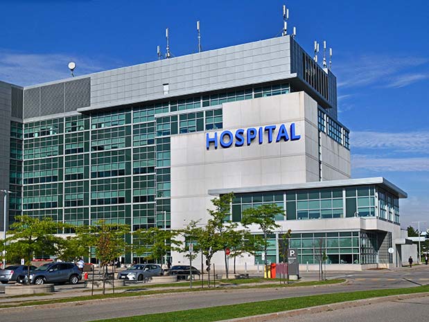 A large hospital facility.