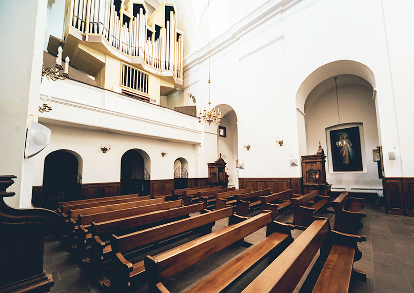 Interior of a clean church sanctuary
