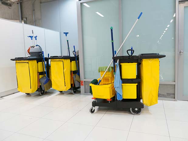 commercial janitorial cleaning cart