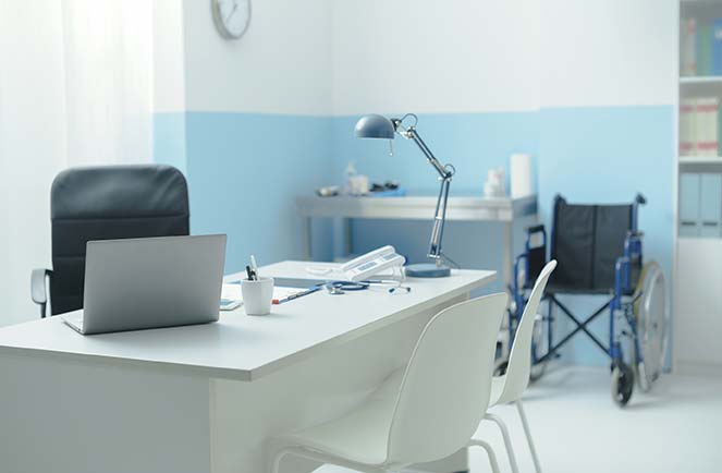Clean medical office