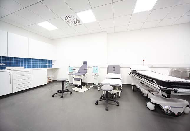 Clean dental office interior