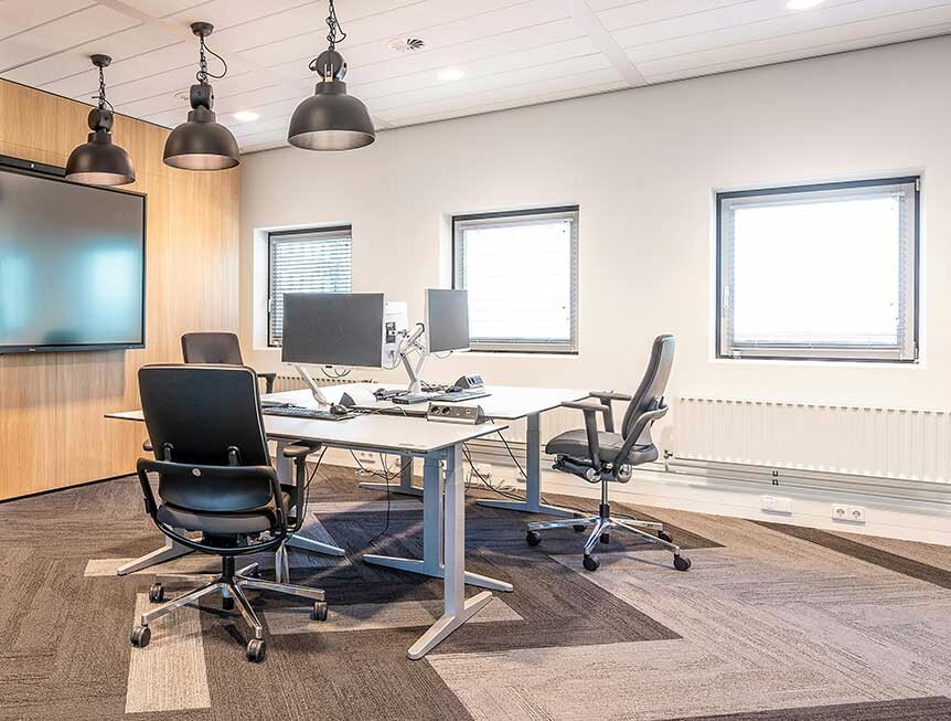 A clean commercial workplace