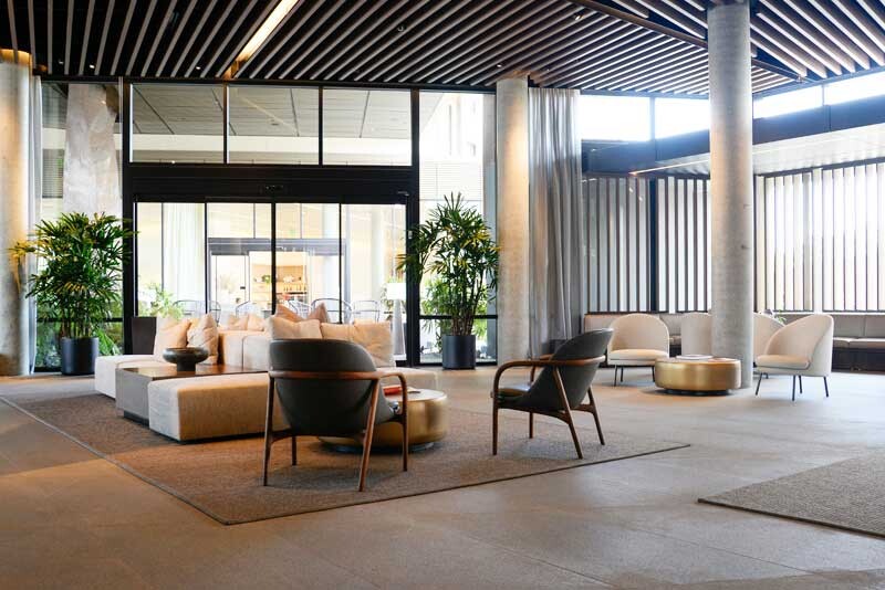 Professionally cleaned bank