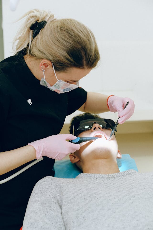 Getting dental work done