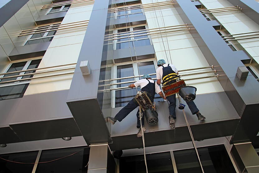 high rise window cleaning