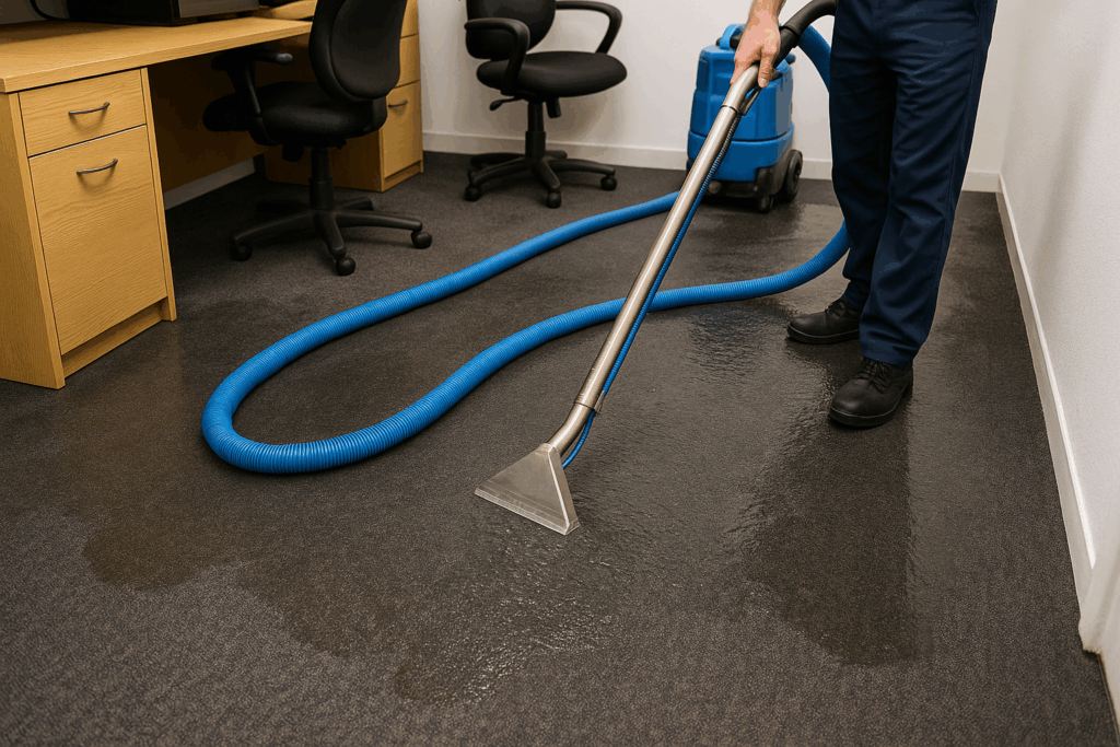 extracting wet carpet