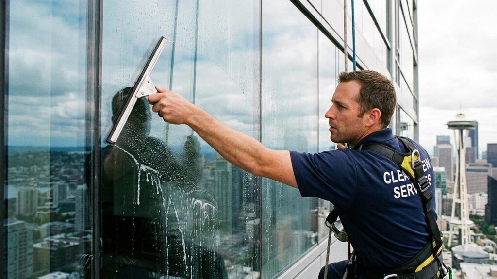 high rise professional window cleaning