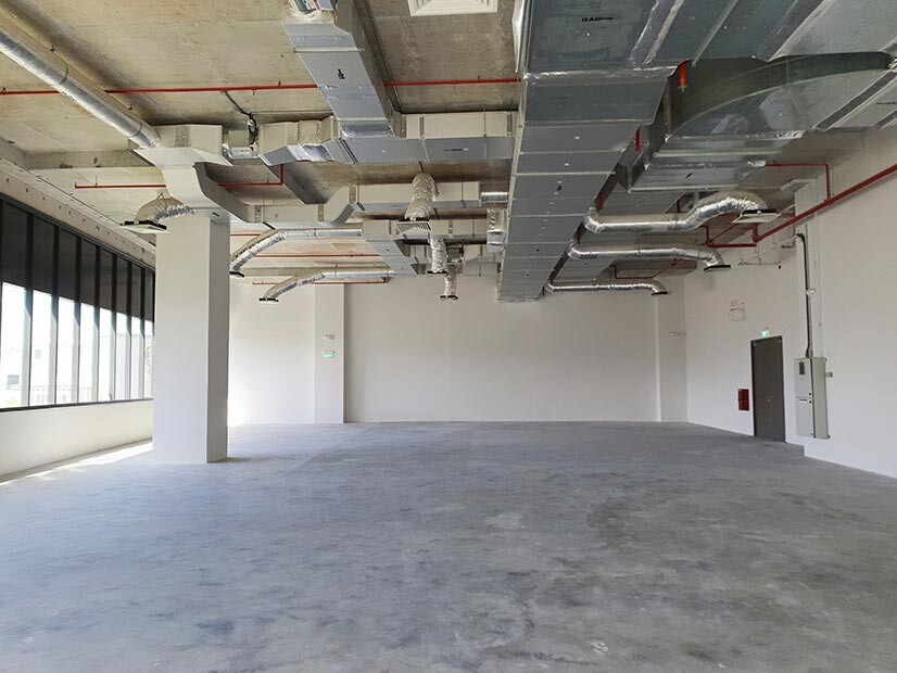 Interior of a new commercial office space