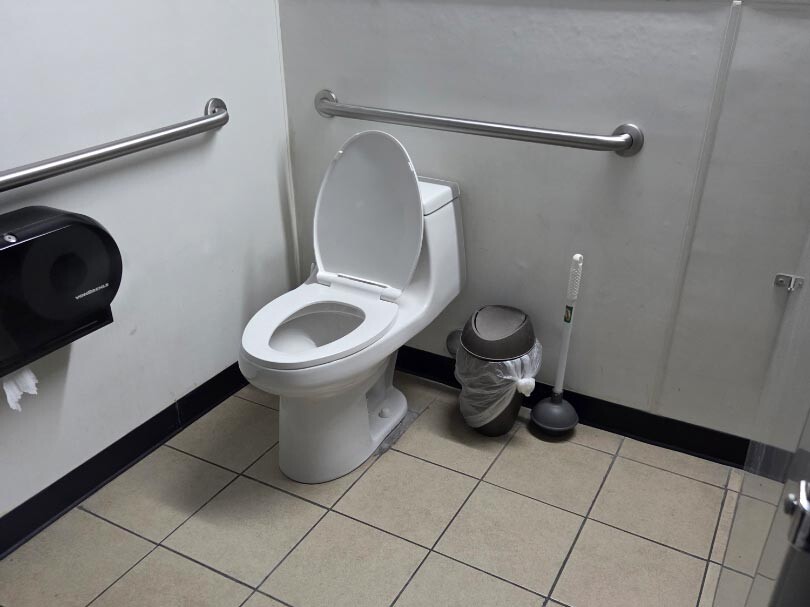 gas station restroom (Clean!)