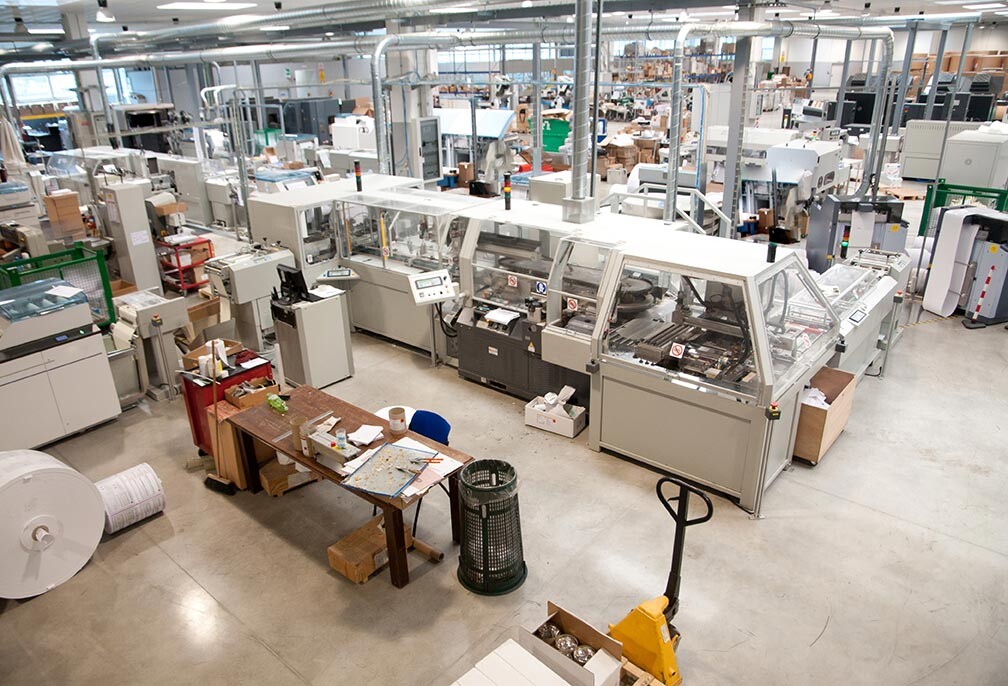 professionally cleaned manufacturing facility.
