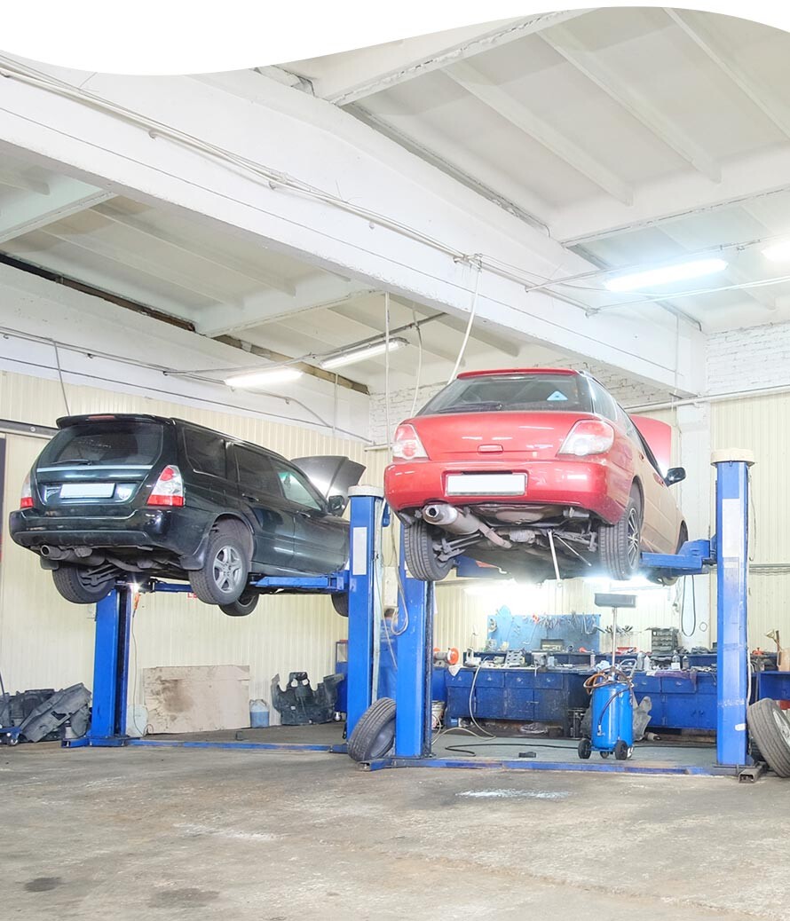 Professionally cleaned automotive and tire shop