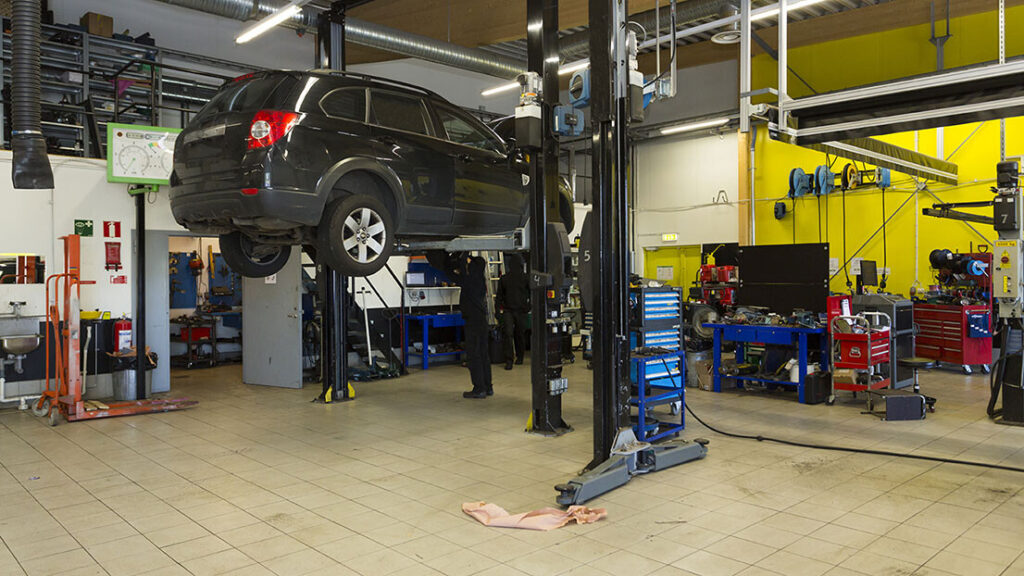 automotive shop bays